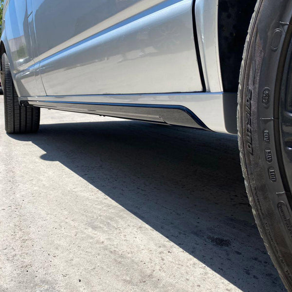 For VW T6.1 Transporter SWB ABS Side Skirts Painted In Reflex Silver Painted and Ready to Fit