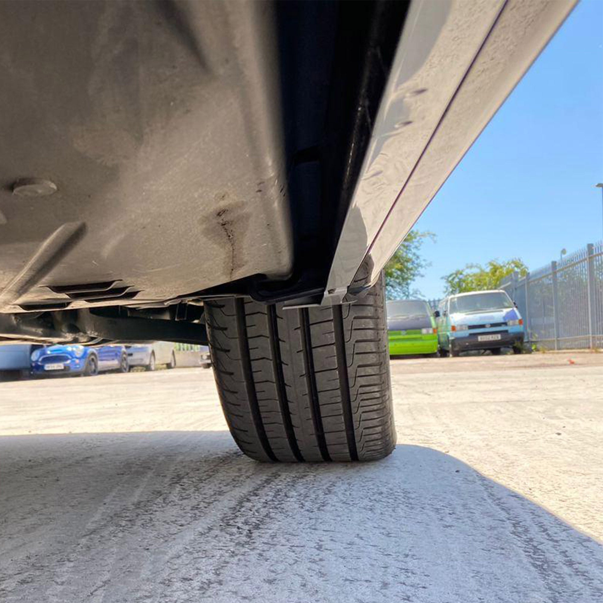 For VW T6 Transporter SWB Side Skirts Reflex Silver Plastic Painted and Ready to Fit