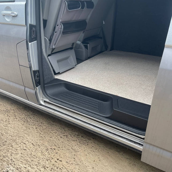 For VW T5, T5.1 Transporter Side Loading Door Step V3 17mm Extra Deep with Storage Compartment