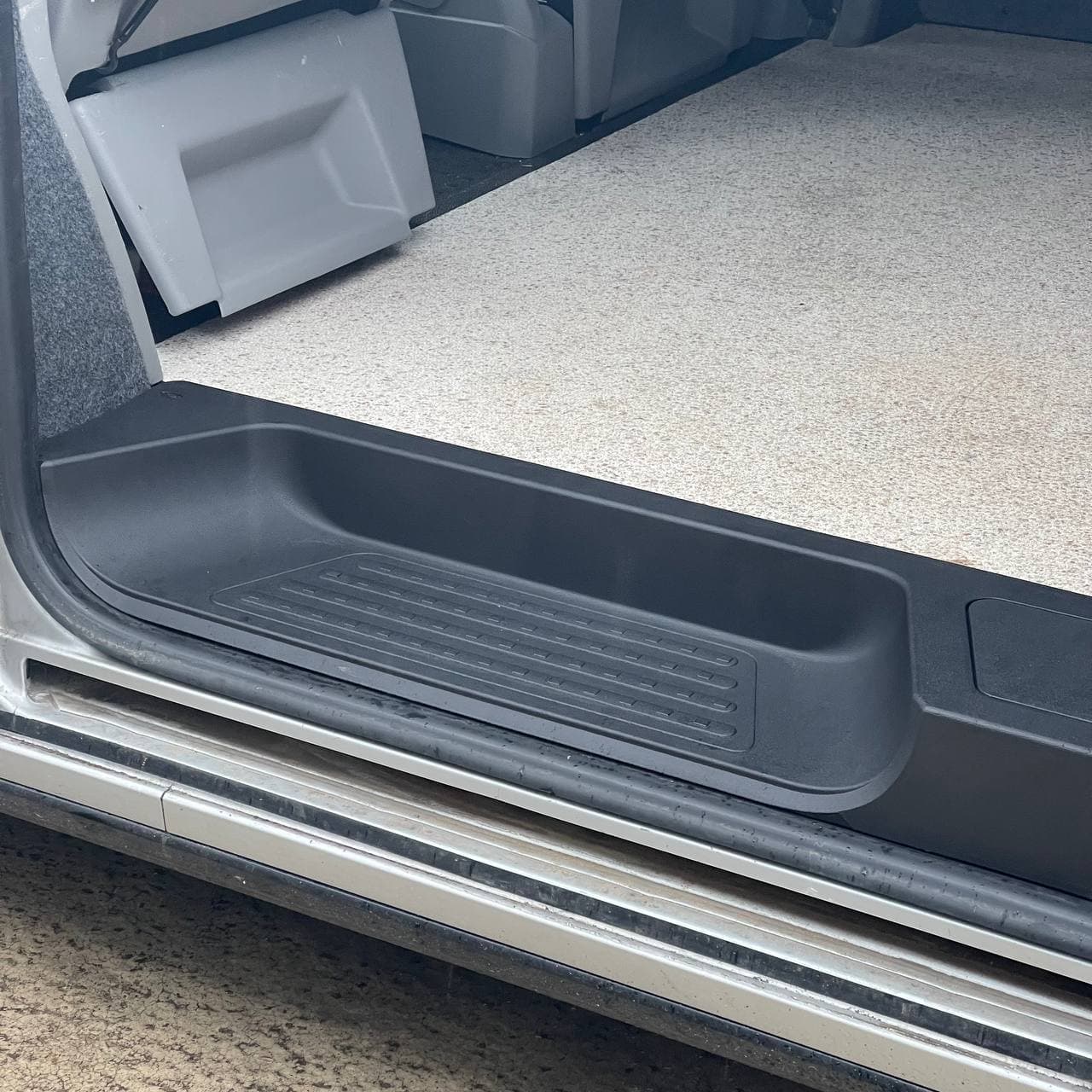 For VW T6.1 Transporter Side Loading Door Step V3 17mm Extra Deep with Storage Compartment (B-Grade)