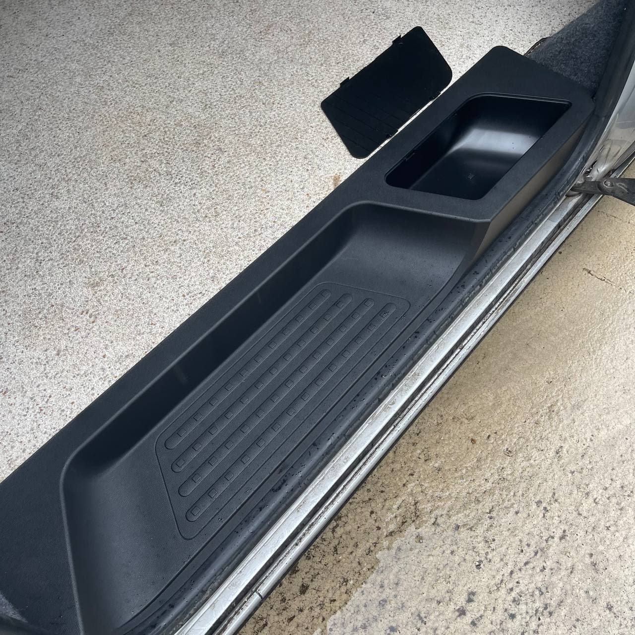 For VW T6.1 Transporter Side Loading Door Step V3 17mm Extra Deep with Storage Compartment (B-Grade)