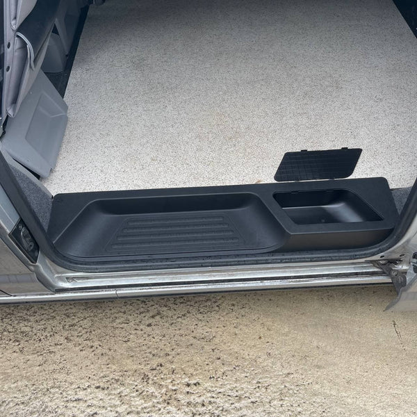 For VW T6 Transporter Side Loading Door Step V3 17mm Extra Deep with Storage Compartment