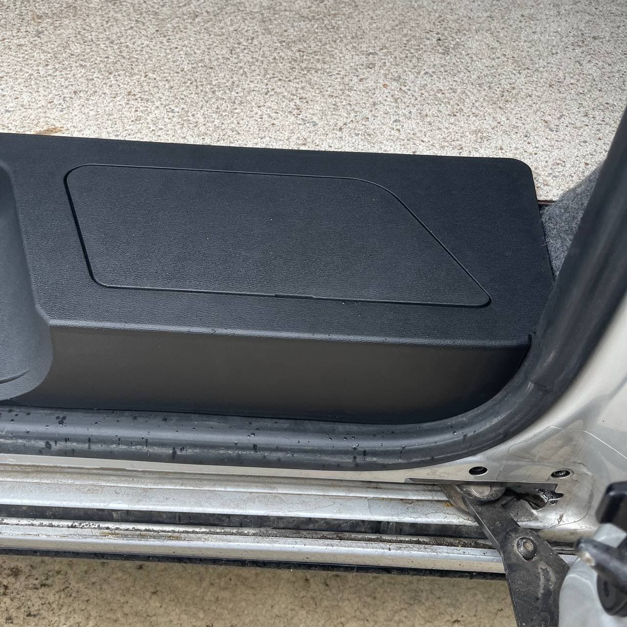 For VW T6 Transporter Side Loading Door Step V3 17mm Extra Deep with Storage Compartment (B-Grade)