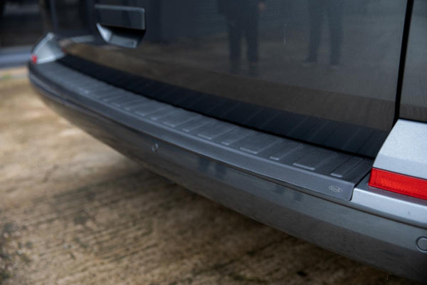 For VW T6 Transporter Multivan Rear Bumper Protector – Black Plastic Tailgate Guard