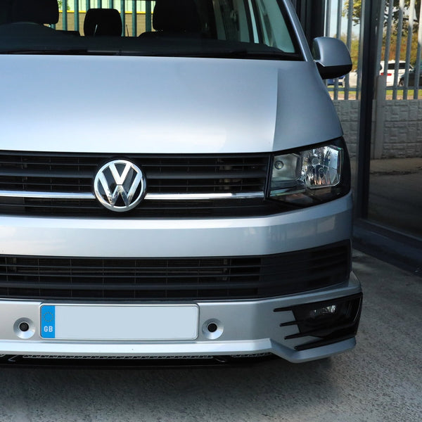 For VW T5.1 Transporter Front Sportline Spoiler + Splitter T5-X Styling (B-Grade) Painted and ready to fit in 3 colour options