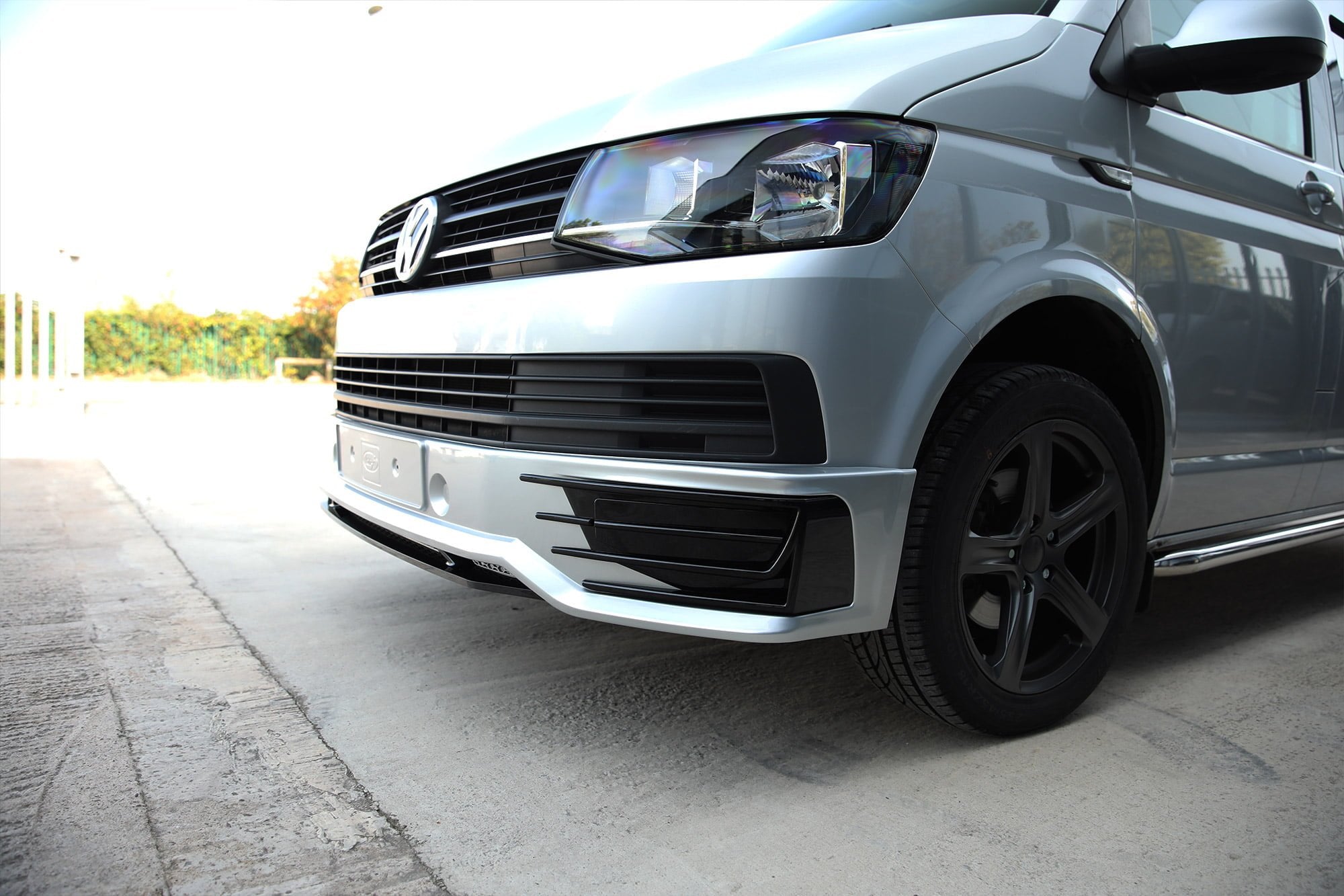For VW T6 Transporter Front Sportline Style Spoiler – B-Grade | Ideal for Repainting & Custom Respray