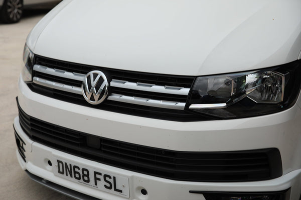 For VW Transporter T6 R-Line Front Grille Trims - Matte Chrome Painted and Ready to Fit