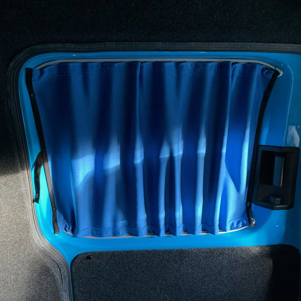 For VW Caddy Van Conversion Premium Window Curtains - Black/Blue - CREATE YOUR OWN BUNDLE! Van-X