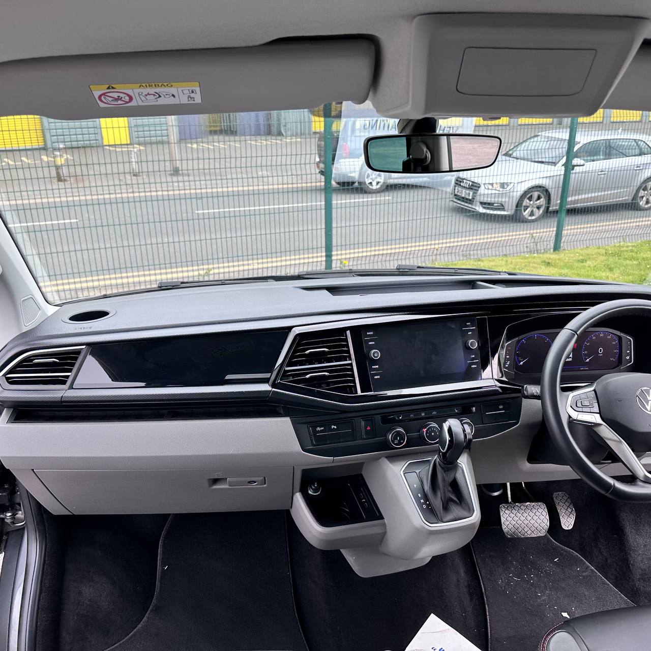 For VW Transporter T6.1 Van, Campervan, Gloss Black - Glove Box Magnetic Lid