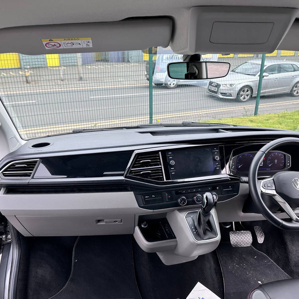 For VW Transporter T6.1 Van, Campervan, Gloss Black - Glove Box Magnetic Lid