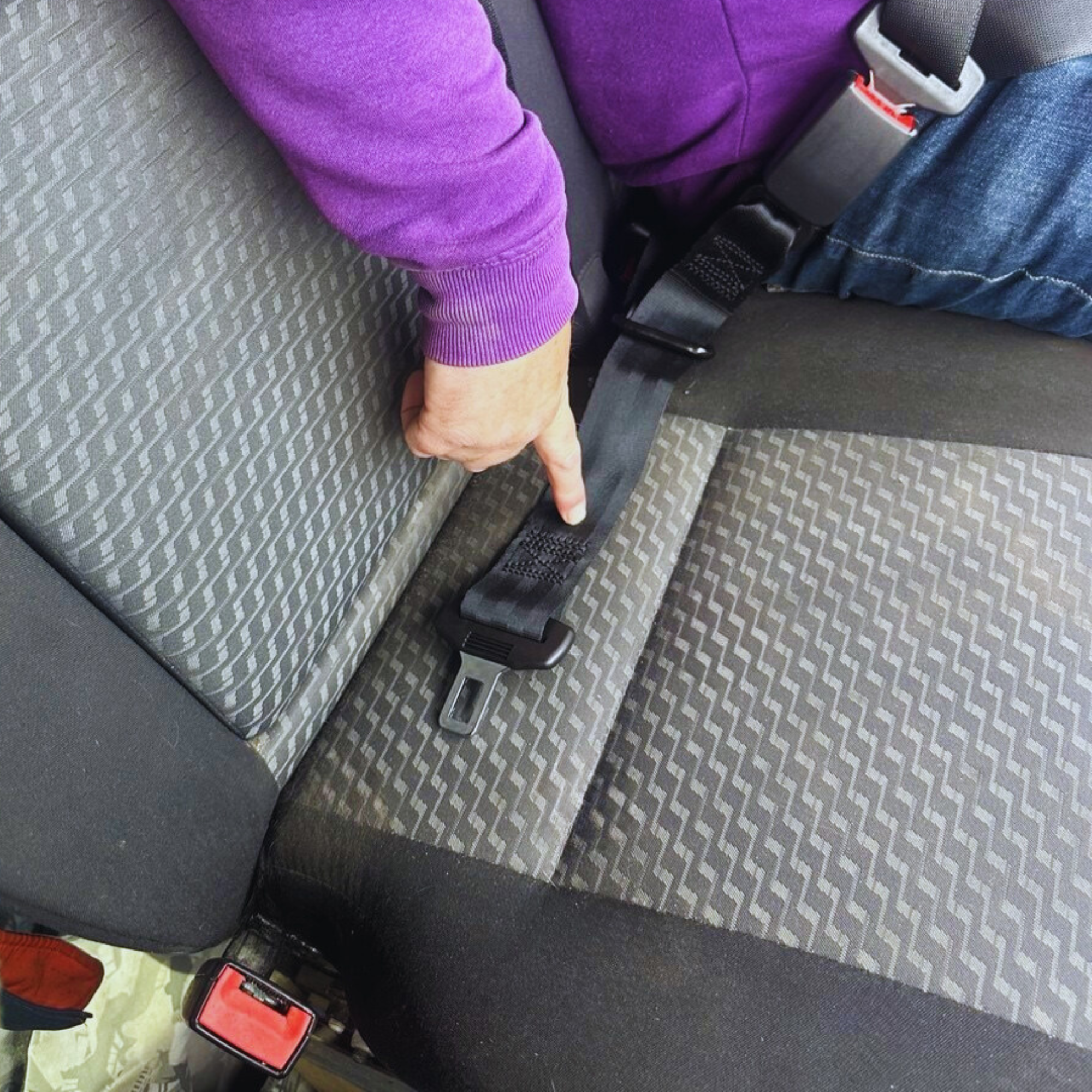 For VW T5/T5.1 Passenger Seat Belt Extension | Double Seat Middle Belt