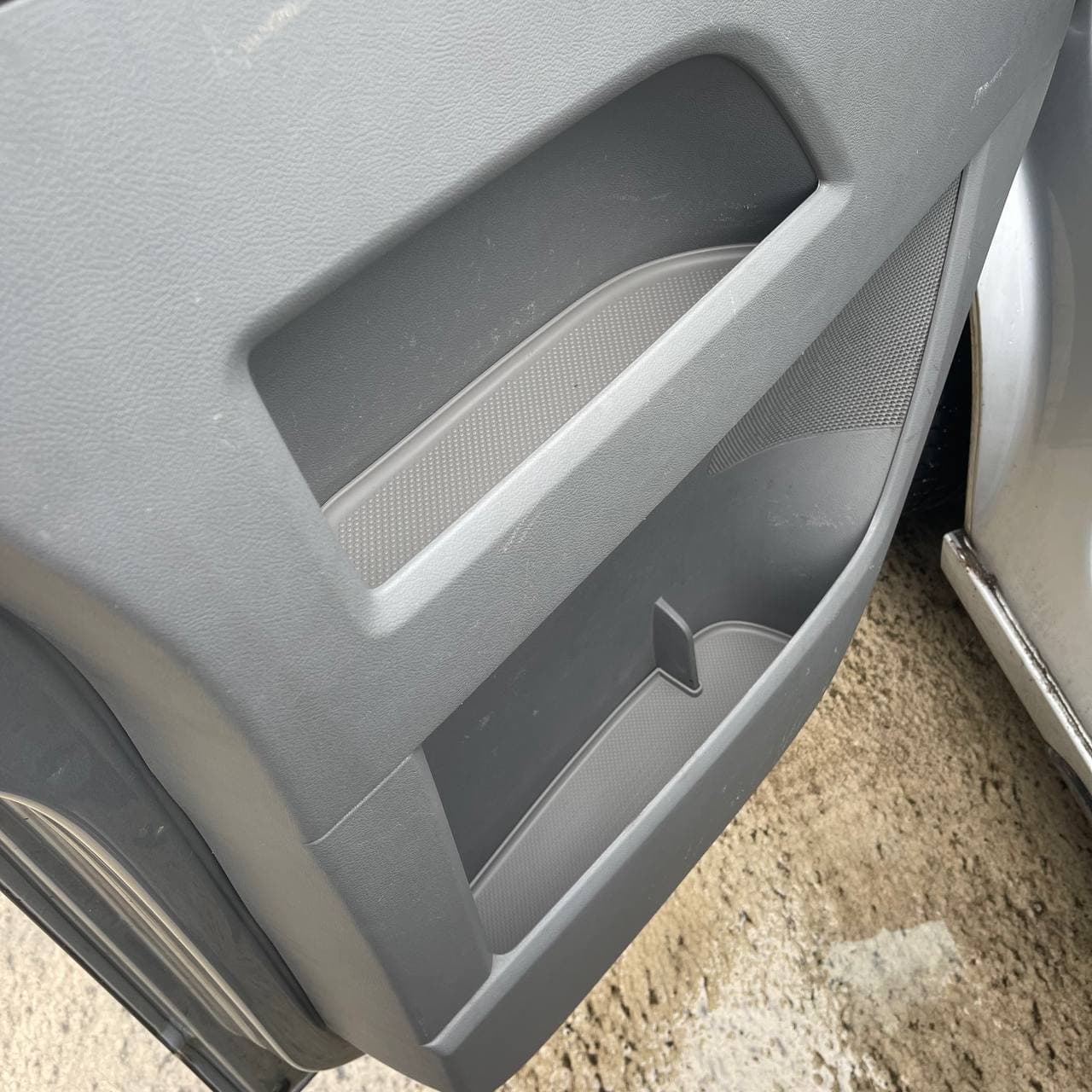 For VW T5, T5.1 van campervan Door Pocket Inserts, Rubber, Door Liner (Light Grey) Both Captain Seats Interior Styling ideal gift