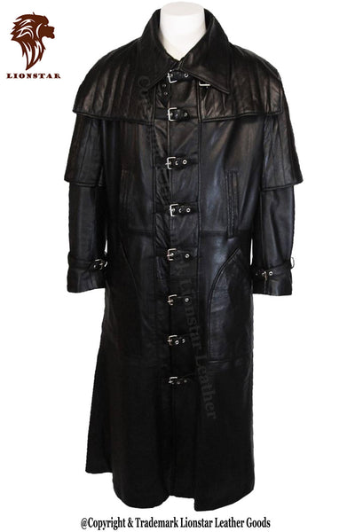 LionStar Van Gothic Trench Leather Van Helsing Coat