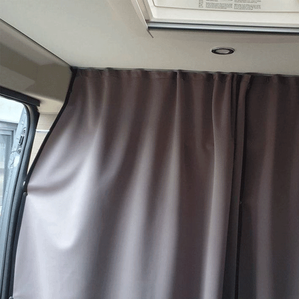 For Fiat Ducato & Ram ProMaster Motorhome Campervans Premium Maxi-Cab Divider Curtain with Rail - Van-X