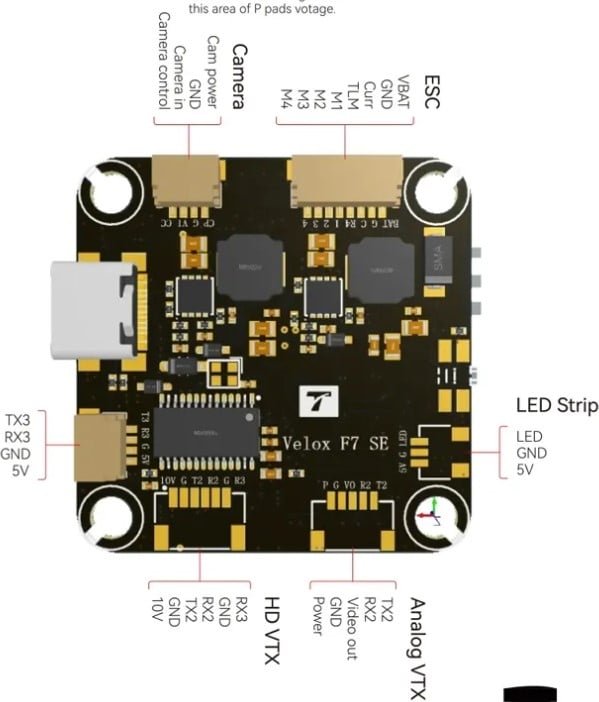 Tmotor Velox F7 SE Flight Controller