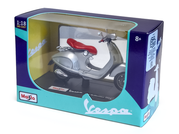 Vespa 946 Bellissima 2014 Silver 1:18 Scale Maisto Diecast Model