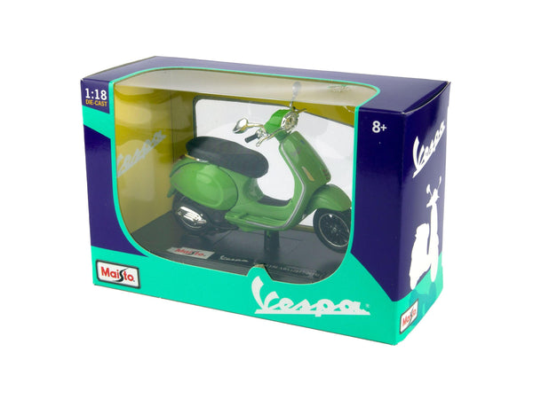 Vespa Sprint 150 ABS 2017 2018 Green 1:18 Scale Maisto Diecast Model