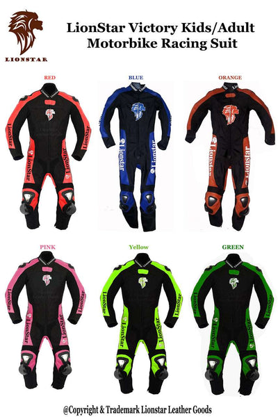 Lionstar Victory Kids & Adults Racing Suit Full Set: CE Armor & Speed Hump