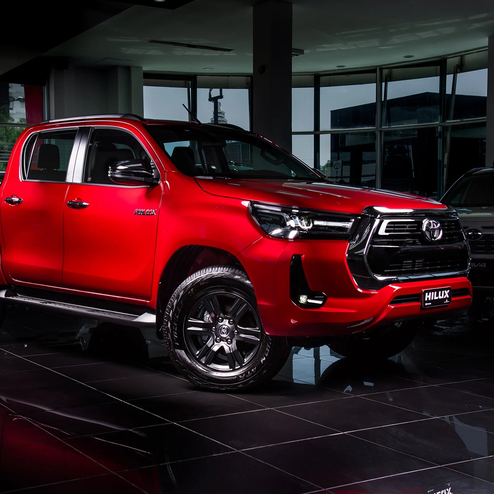 VLAND 21-24 Toyota Hilux Bi-LED Headlights Black LHD & RHD Beam Alignment Available - Streamer led effect