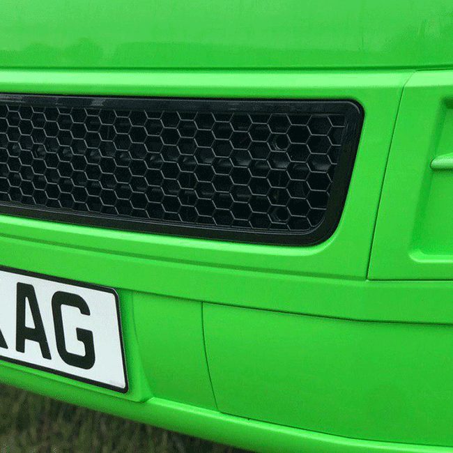 For VW T5.1 Transporter Van Front Styling Gloss-Black Package (2pcs) Painted and Ready to Fit