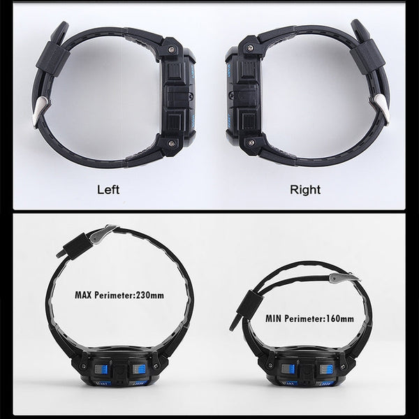 SKMEI 1258 Multifunctional Outdoor Sports Noctilucent Waterproof Wrist Watch, Size: S