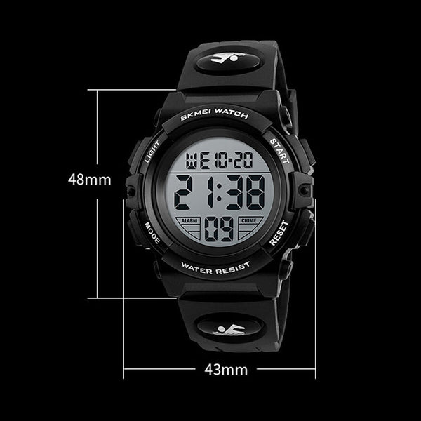 SKMEI 1258 Multifunctional Outdoor Sports Noctilucent Waterproof Wrist Watch, Size: S