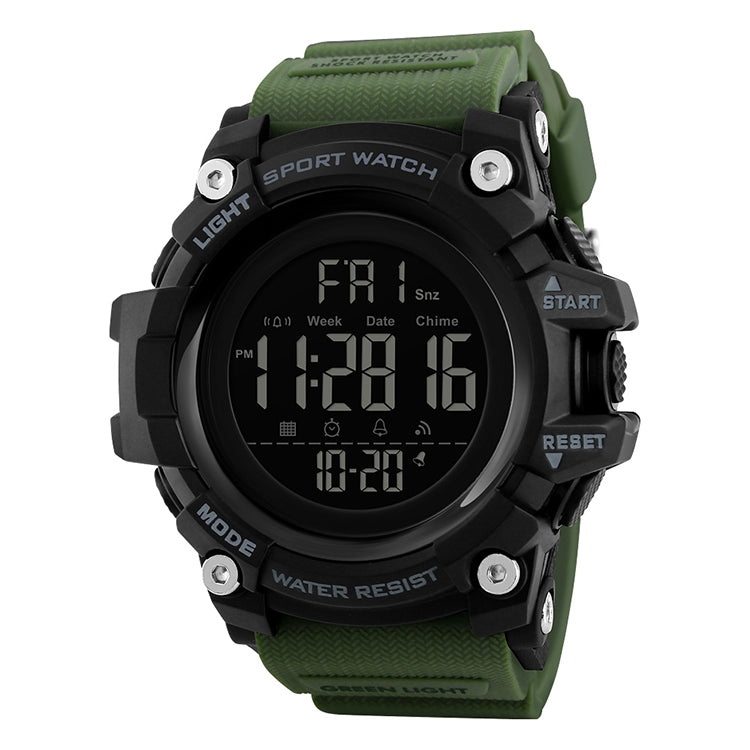 SKMEI 1384 Multifunctional Men Outdoor Fashion Noctilucent Waterproof LED Digital Watch