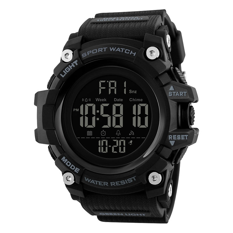 SKMEI 1384 Multifunctional Men Outdoor Fashion Noctilucent Waterproof LED Digital Watch