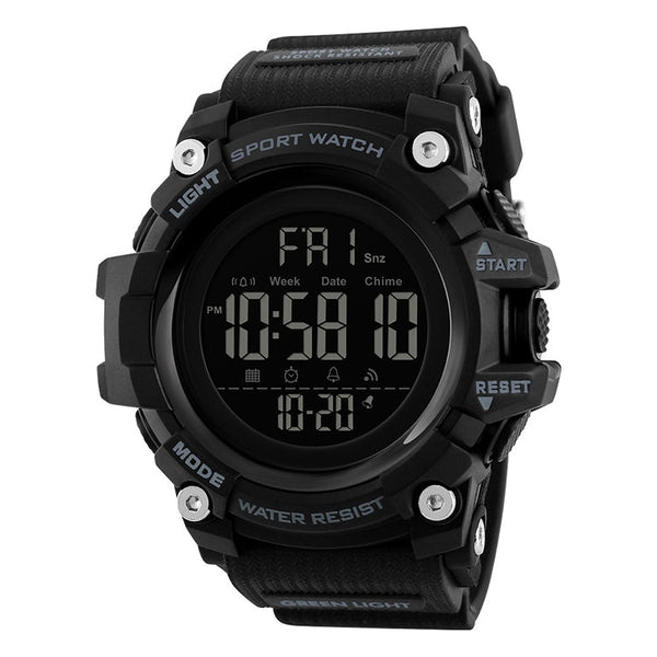SKMEI 1384 Multifunctional Men Outdoor Fashion Noctilucent Waterproof LED Digital Watch