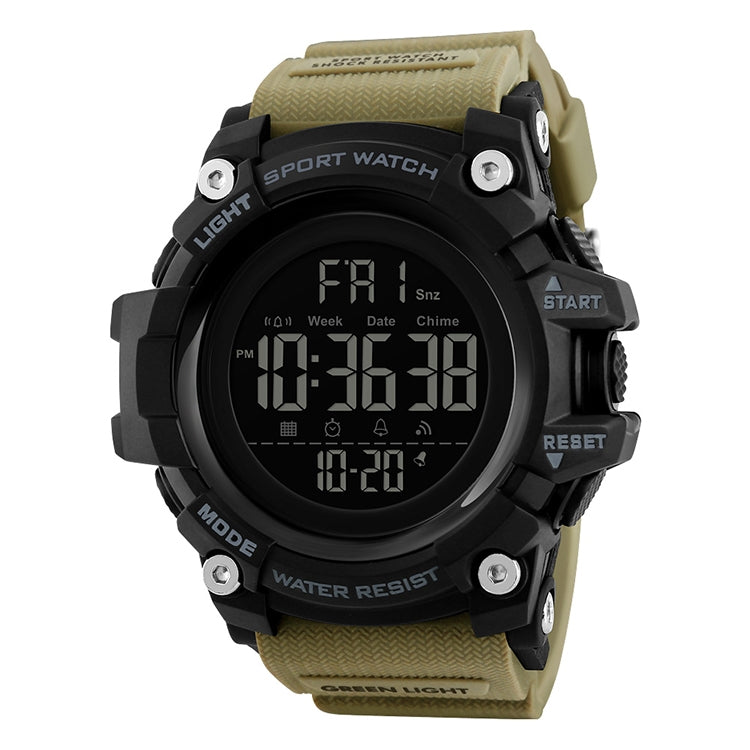 SKMEI 1384 Multifunctional Men Outdoor Fashion Noctilucent Waterproof LED Digital Watch