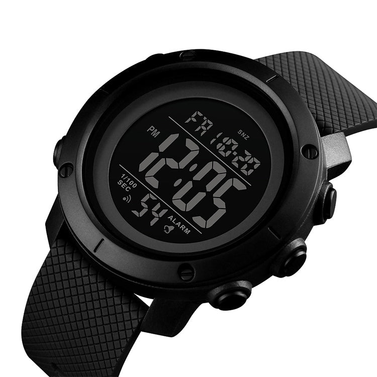 SKMEI 1426 Multifunctional Outdoor Fashion Noctilucent Waterproof Black Machine Rubber Ring Digital Watch