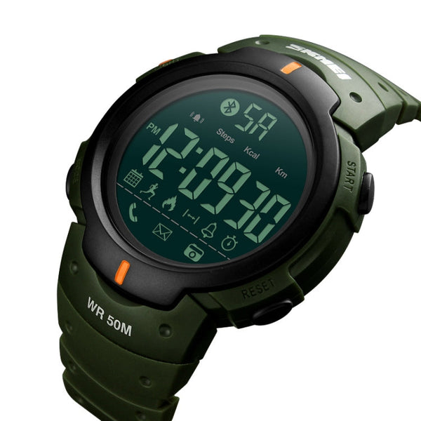 SKMEI 1301 Multifunction 50m Waterproof Sports Bluetooth Smart Watch, Compatible with Android & iOS System