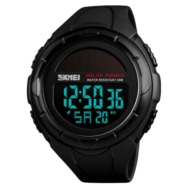 SKMEI 1405 Fashion Solar Power Outdoor Sports Watch Multifunctional 50m Waterproof Men Digital Watch
