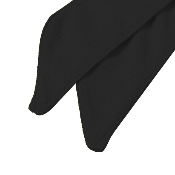 Unisex Sweat Wicking Stretchy Exercise Yoga Gym Bandana Headband Sweatband Head Tie Scarf Wrap, Size: 1.2*0.06m, Headband Sweatband (Black)