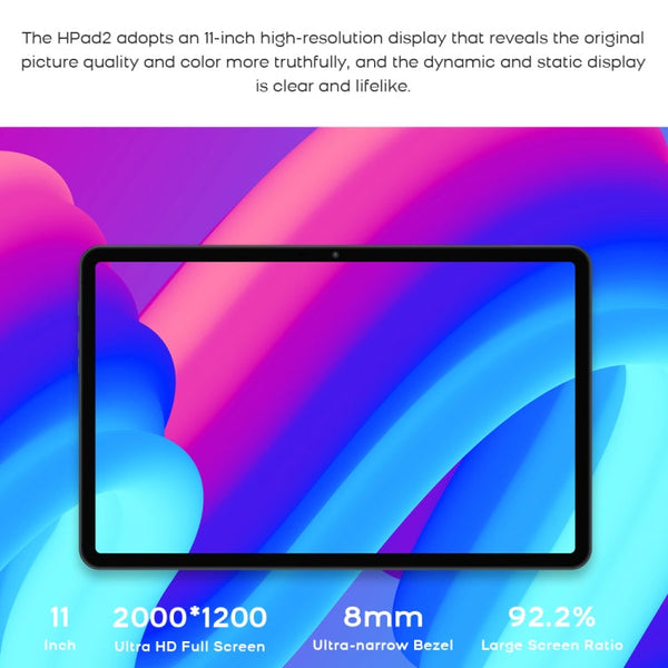 Android 11 Unisoc T618 Octa Core up to 2.0GHz, Support Dual SIM & WiFi & Bluetooth, Global Version with Google Play, US Plug