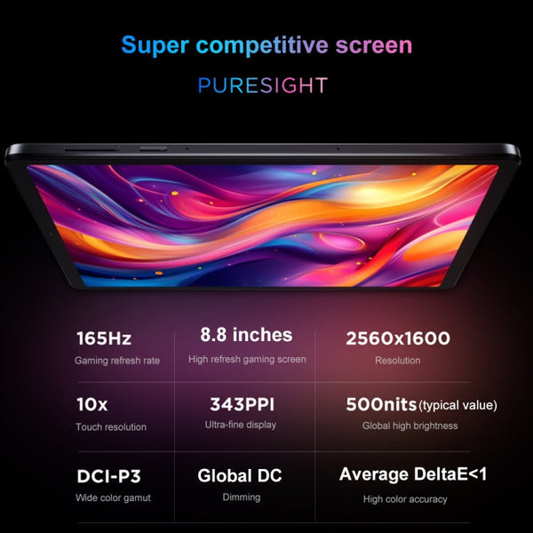 Lenovo LEGION Y700 2025 8.8 inch Anti-glare WiFi Gaming Tablet, 12GB+256GB, Android 14, Qualcomm Snapdragon 8 Gen3 Octa Core