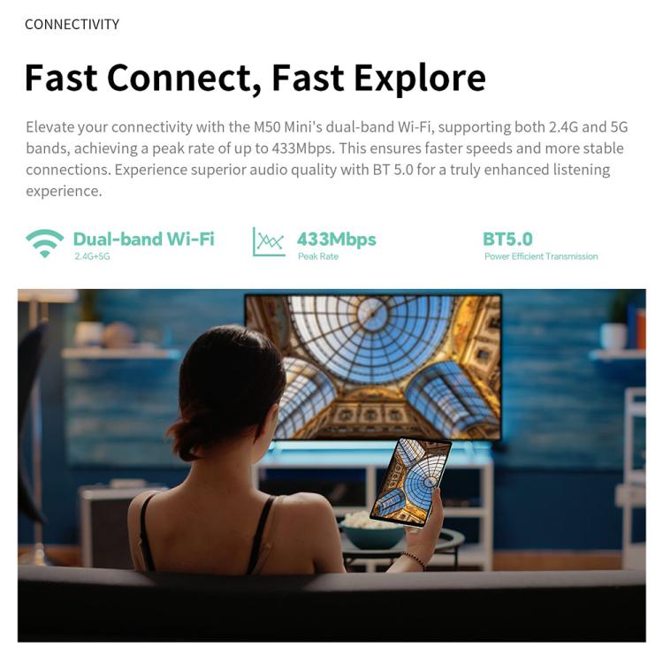 Teclast M50 Mini WiFi Tablet PC, 4GB+128GB, 8.7 inch Android 15 Unisoc T606 Octa Core