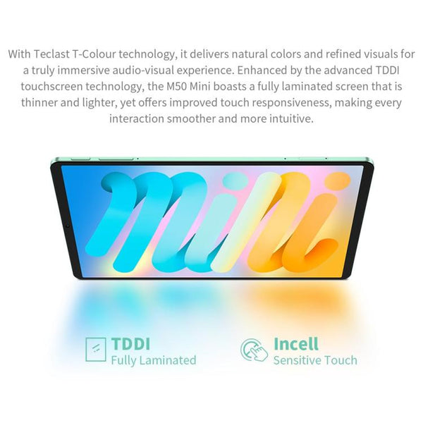 Teclast M50 Mini WiFi Tablet PC, 4GB+128GB, 8.7 inch Android 15 Unisoc T606 Octa Core