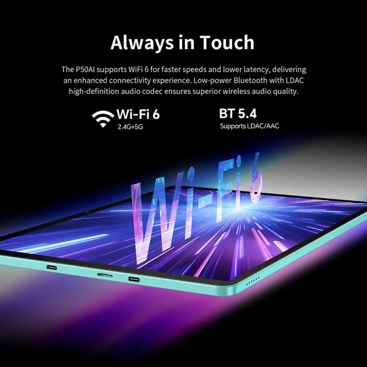 Teclast P50AI WiFi Tablet PC, 6GB+128GB, 11 inch Android 15 Allwinner A733 Octa Core with NPU