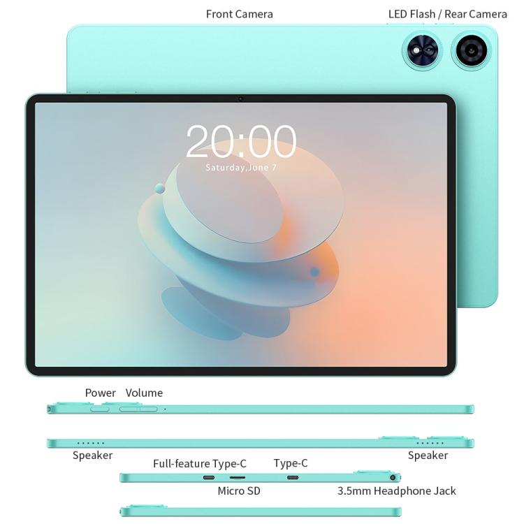 Teclast P50AI WiFi Tablet PC, 6GB+128GB, 11 inch Android 15 Allwinner A733 Octa Core with NPU