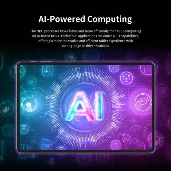 Teclast P50AI WiFi Tablet PC, 6GB+128GB, 11 inch Android 15 Allwinner A733 Octa Core with NPU