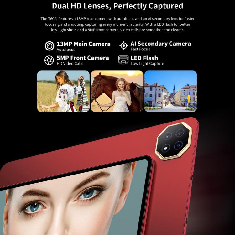 Teclast T60AI WiFi Tablet PC, 6GB+128GB, 12 inch Android 15 Allwinner A733 Octa Core with NPU