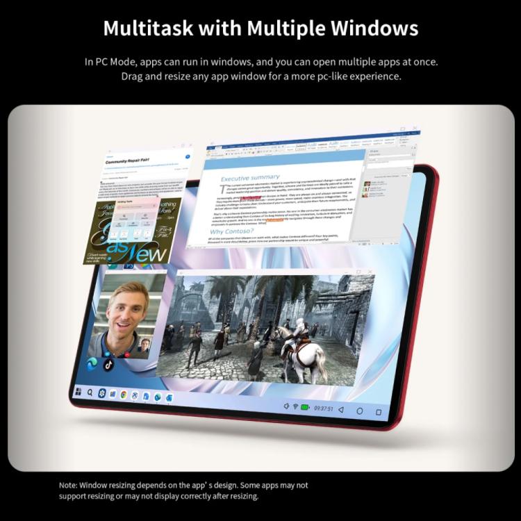 Teclast T60AI WiFi Tablet PC, 6GB+128GB, 12 inch Android 15 Allwinner A733 Octa Core with NPU