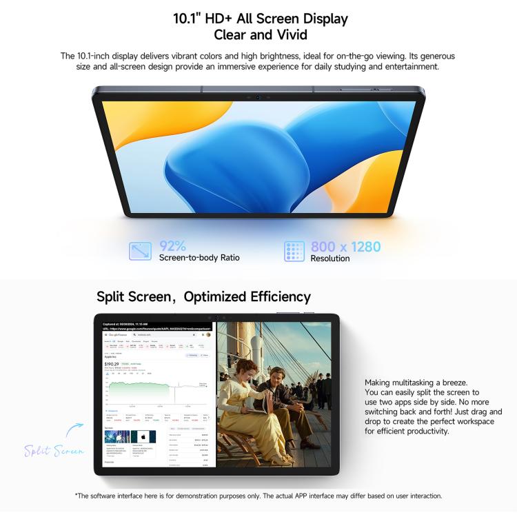 Ulefone Tab A10 Pro Tablet PC, 6GB+128GB, 11 inch Android 14 MediaTek MT8786 Octa Core 4G Network, EU Plug
