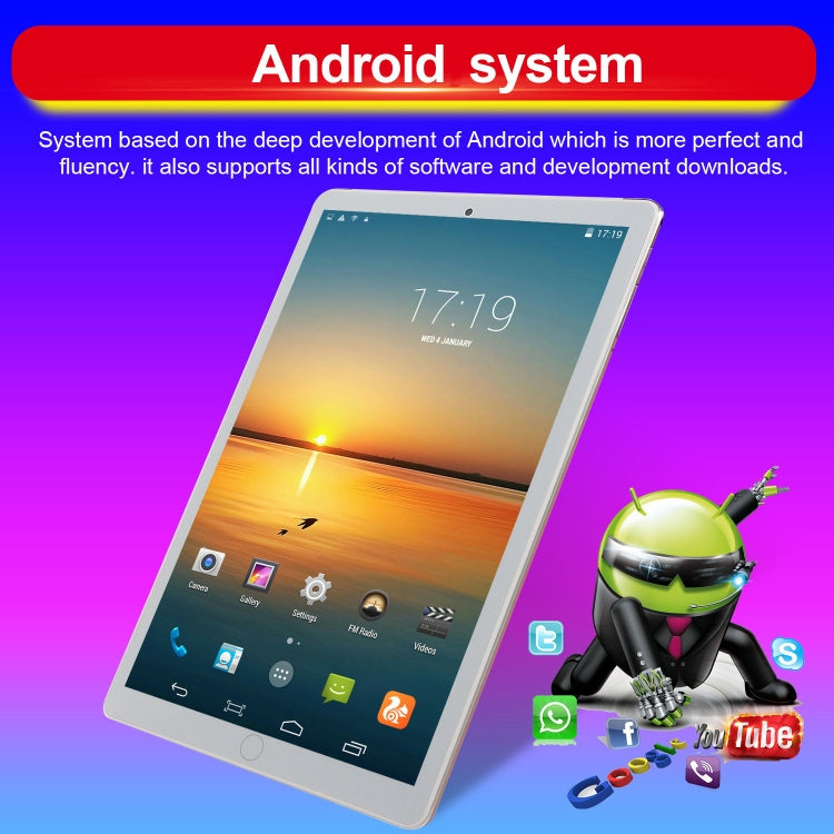 Android 7.0 MTK6735 Quad-core Cortex-A53 1.3GHz, Support WiFi / Bluetooth / GPS, AU Plug, 2GB+16GB AU Plug