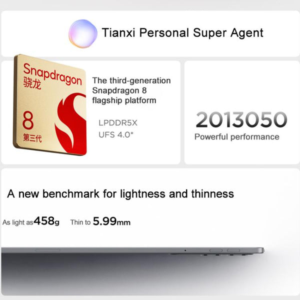 Lenovo Xiaoxin Pad Pro GT 11.1 inch WiFi Tablet, 8GB+128GB, Android OS, Qualcomm Snapdragon 8 Gen3 Octa Core,US Plug