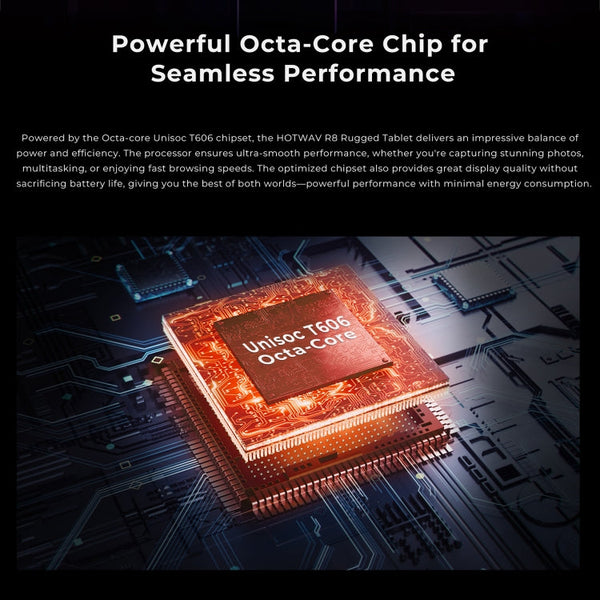 HOTWAV Tab R8 IP68/IP69K Rugged Tablet, 4GB+128GB, 10.1 inch Android 14 Unisoc T606 Octa Core 4G Network, Global Version with Google Play, EU Plug