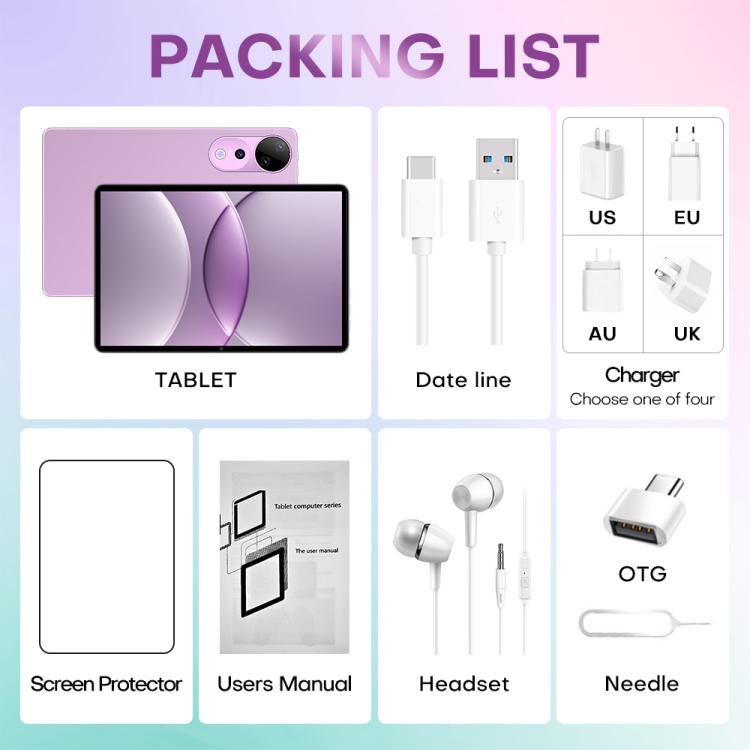 Pad 9 Ultra 10.1 inch 3G Phone Call Tablet PC, 2GB+32GB, Android 10 MTK6737 Quad Core, AU Plug