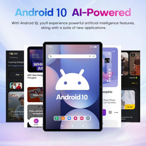 Pad 9 Pro 10.1 inch 4G LTE Tablet PC Combo Set, 4GB+32GB, Android 10 MT6755 Octa Core, with Keyboard / Mouse / Leather Case, US Plug