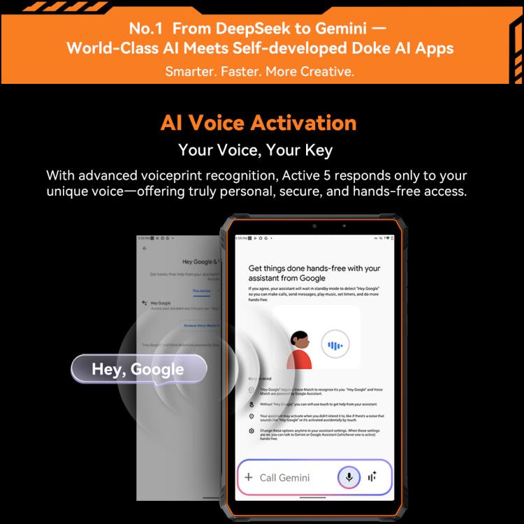 Blackview Active 5 4G Rugged Tablet, 8GB+128GB, 8.68 inch Android 14 Unisoc UMS9230E T615 Octa Core, Global Version with Google Play